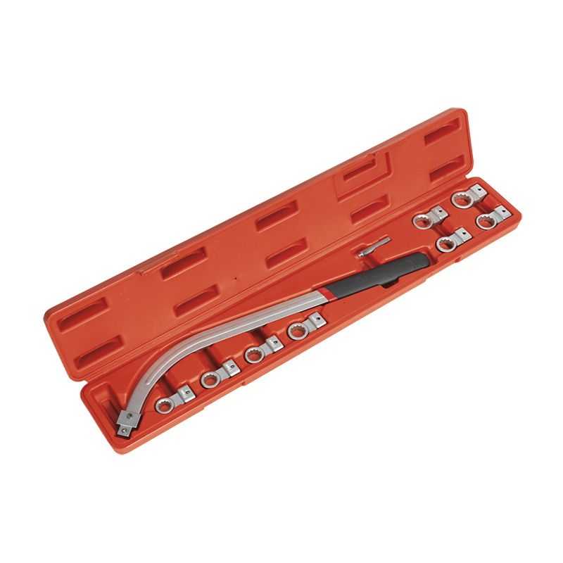 Набор ключей для натяжения ремня, 12-19 мм, кейс, 10 предметов МАСТАК 103-20116C Специнструмент для шкивов и ремней фото, изображение